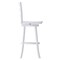 Merrick Lane Therus Commercial Grade Classic Wooden Ladderback Swivel Stool with Solid Wood Seat and Footrest